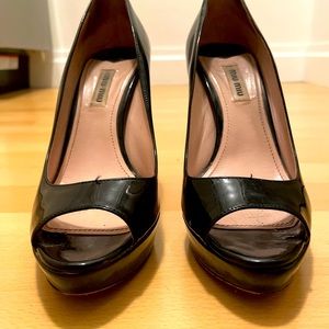 Miu Miu black heels size 7.5
